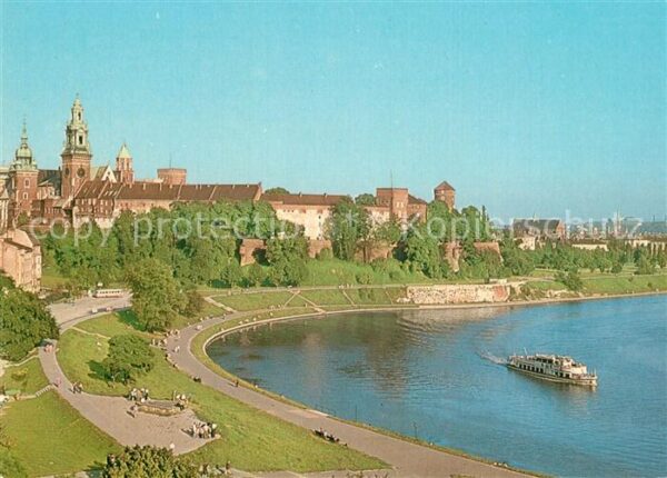 Krakow Krakau Wawel od strony Wisly