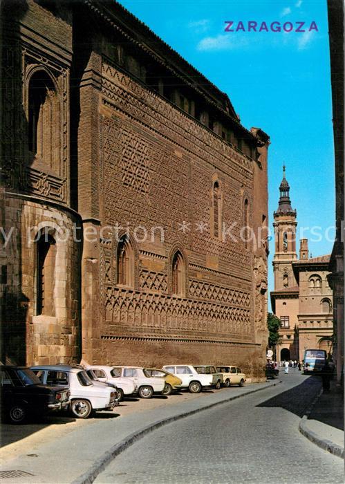 Zaragoza Saragossa Espana La Seo Pared Mudejar
