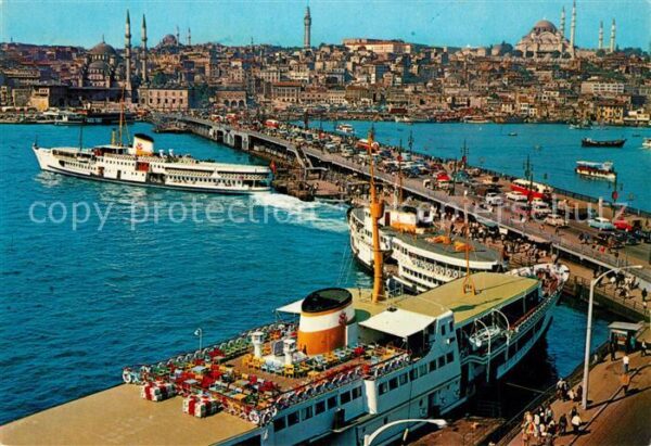 Istanbul Constantinopel Galata-Br?cke Moschee S?leymaniye