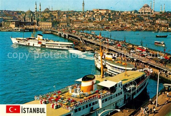 Istanbul Constantinopel Galata-Br?cke Moschee S?leymaniye