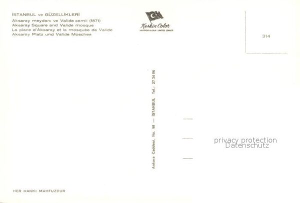 Istanbul Constantinopel Aksaray meydani Valide camii – Bild 2