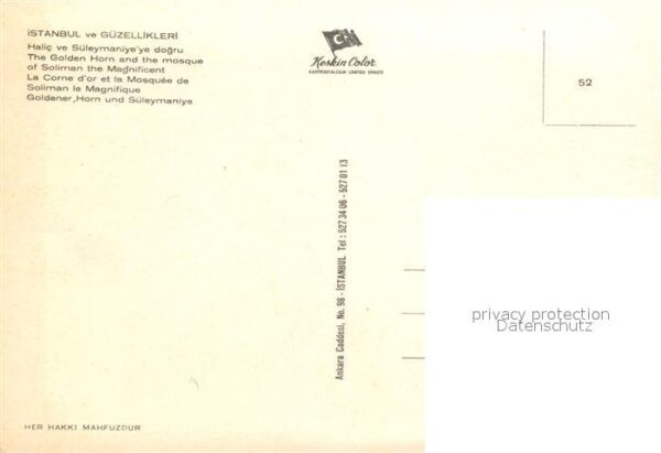 Istanbul Constantinopel Halic S?leymaniye dogru – Bild 2