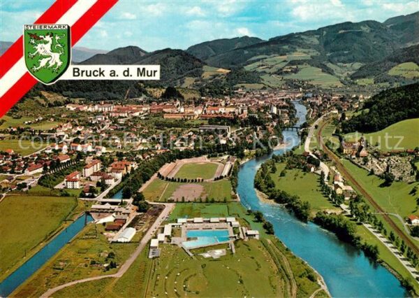 Bruck Mur Freibad Murinsel Campingplatz Fliegerau