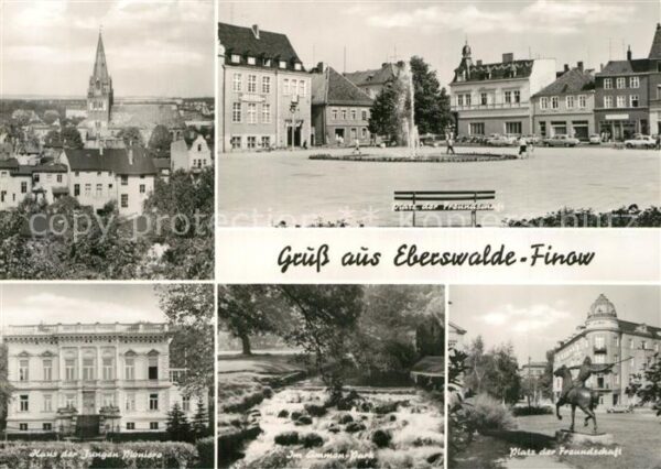 Finow Eberswalde Kirche Platz der Freundschaft Denkmal H