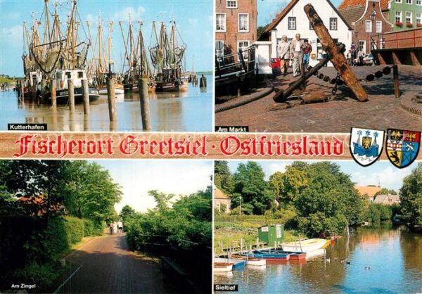 Greetsiel Kutterhafen Markt Anker Am Zingel Sielt