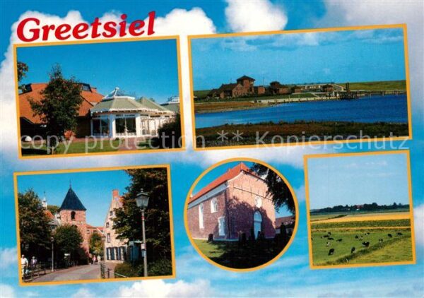Greetsiel Erholungsort Nordseeküste Dorfmotive Ki