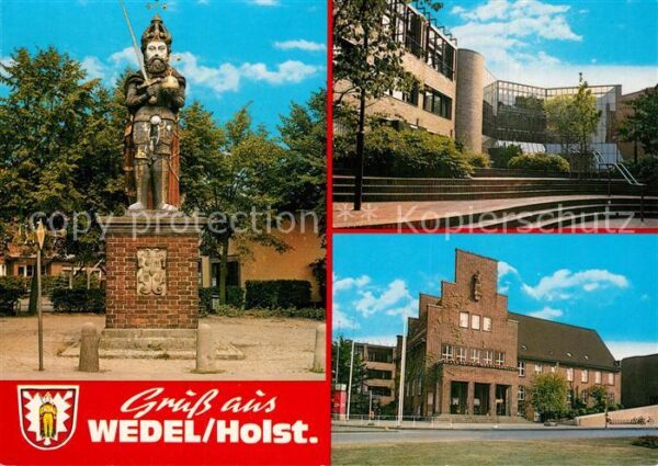 Wedel Pinneberg Roland Statue Gebäude Rathaus