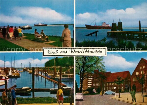 Wedel Pinneberg Uferpromenade Hochseedampfer Hafen Orts