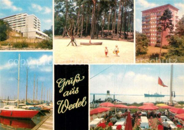 Wedel Pinneberg Graf Luckner Haus Strand Wohnblock Yach
