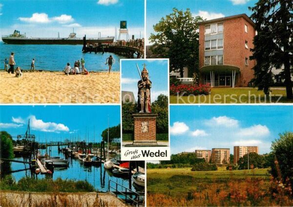 Wedel Pinneberg Strand Hochseedampfer Bootsanleger Hafe