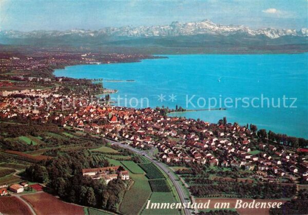 Immenstaad Bodensee Schloss Hersberg mit Alpen Fliegeraufna