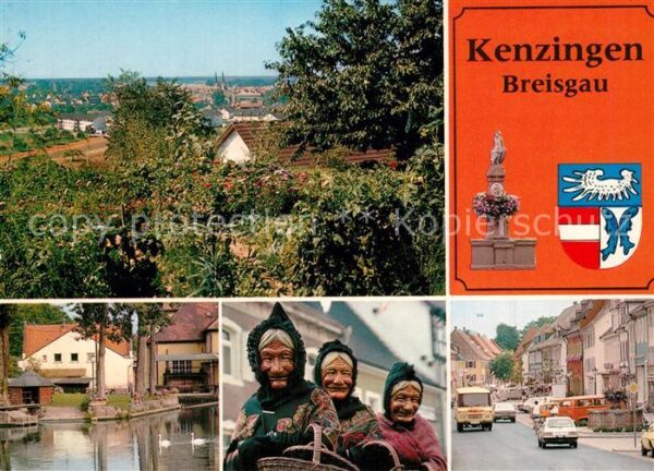 Kenzingen Panorama Partie an der Enz Hauptstrasse