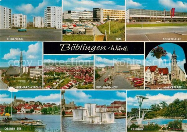 Boeblingen Wohnsiedlung Siebeneck IBM Industrie Sp