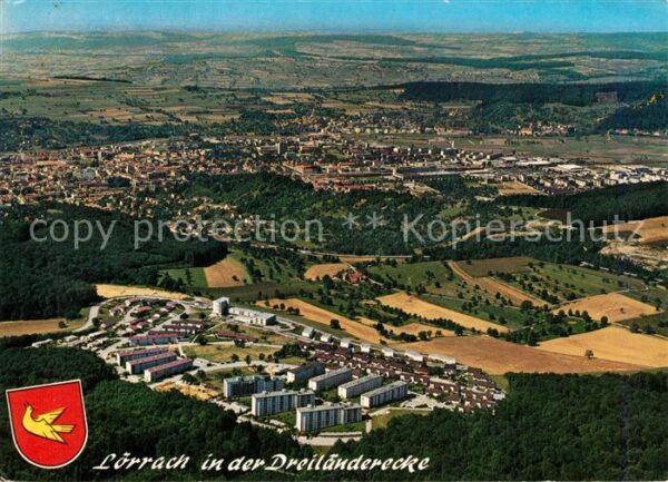 Loerrach Wohnsiedlung Salzert Dreiländerecke Fli