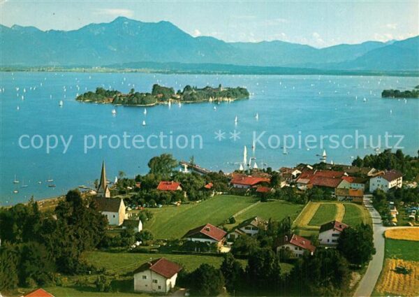Gstadt Chiemsee Fraueninsel und Hochgern Chiemgauer Alp