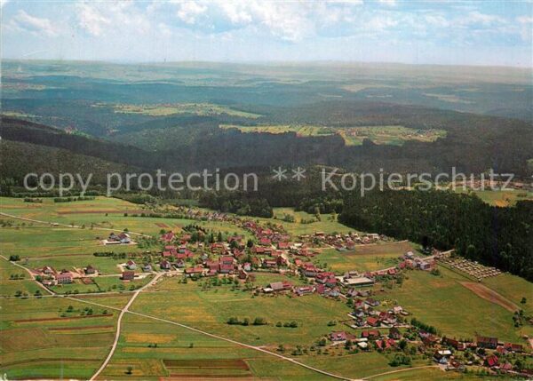 Langenbrand Schoemberg Erholungsort im Schwarzwald Fliegeraufn