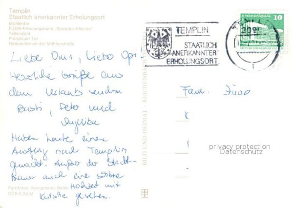 Templin Mühlentor FDGB Erholungsheim Salvador A – Bild 2