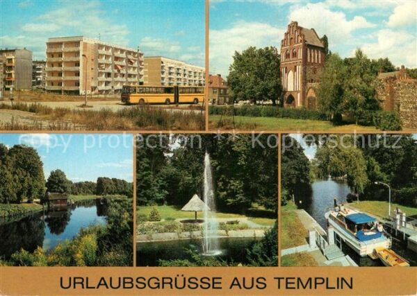 Templin Ringstrasse Wohnsiedlung Stadtmauer Pre