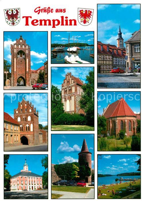 Templin Tore der Stadt Hafen Innenstadt Kirche