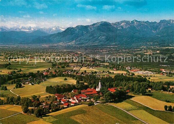 Gaissach Oberbayern Ferienort Isartal Alpenpanorama Flieger