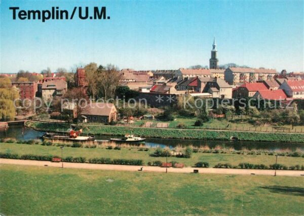 Templin Panorama Kanal Stadtmauer Stadtkern Fli