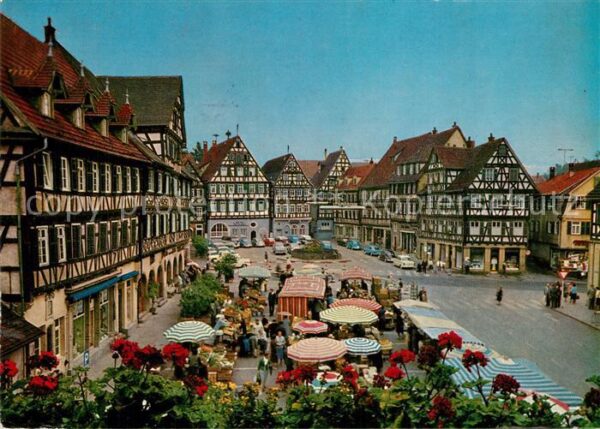 Schorndorf Wuerttemberg Geburtsstadt Gottlieb Daimlers Blick vo