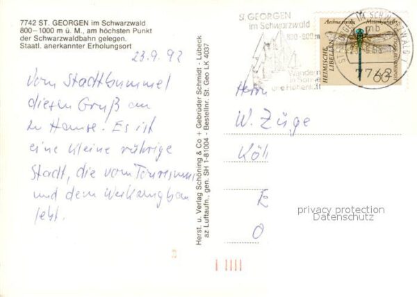 St Georgen Schwarzwald Erholungsort Fliegeraufnahme – Bild 2