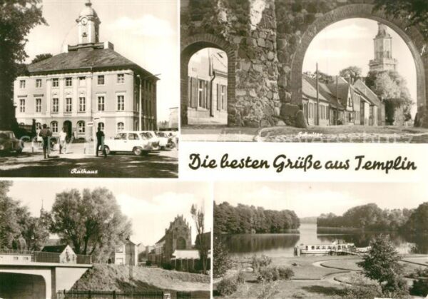 Templin Rathaus Schultor Brücke Templiner See