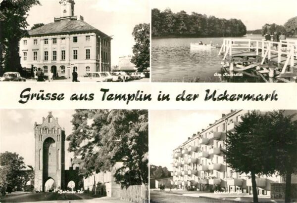 Templin Rathaus Bootssteg Ratsteich Berliner To