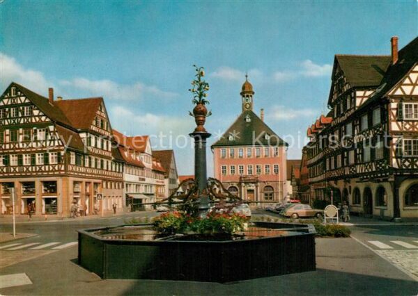 Schorndorf Wuerttemberg Geburtsort Gottlieb Daimler Marktplatz