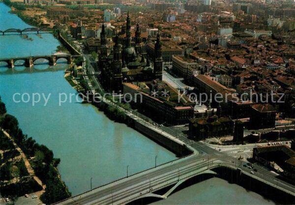 Zaragoza Saragossa Espana Vista aérea