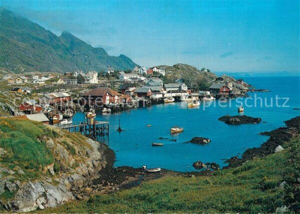 Sorvagen Lofoten Panorama Fischerdorf Bucht