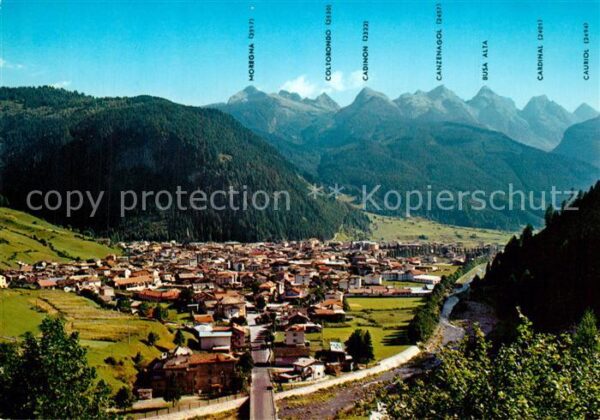 Predazzo Trentino Dolomiten Panorama Val di Fiemme Dolomiti