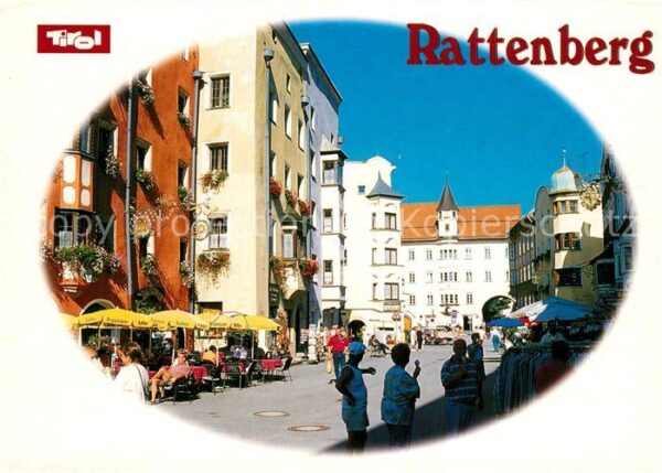 Rattenberg Inn Fussgängerzone Altstadt StrassenCafes L