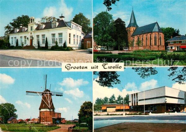 Twello Gemeentehuis Kerk Molen Raiffeisenbank