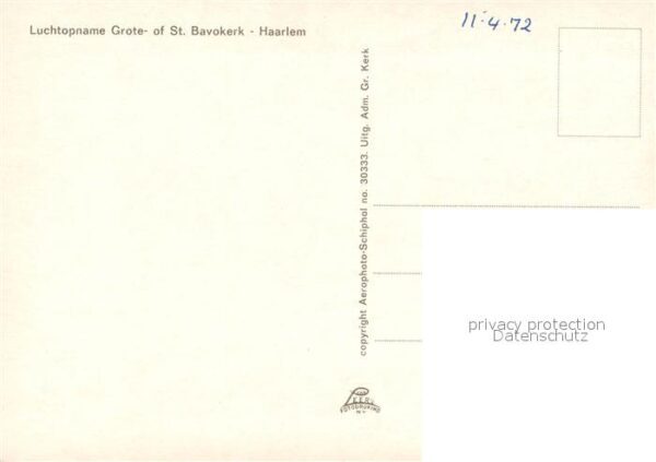 Haarlem Grote- of St. Bavokerk luchtopname – Bild 2