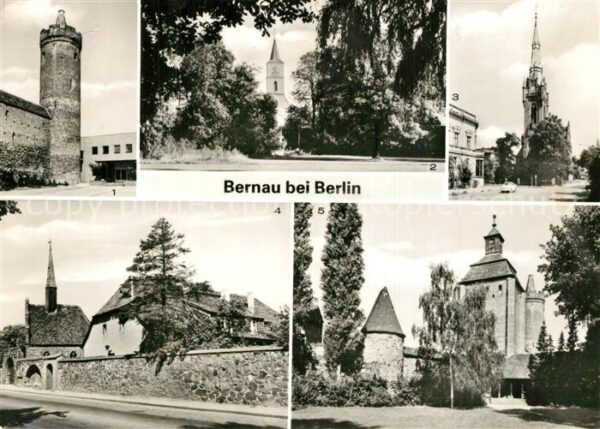 Bernau Berlin Steintor Stadtpark Kirche Hospital Stad