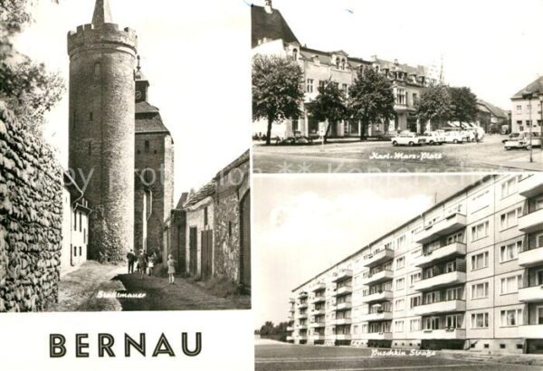 Bernau Berlin Stadtmauer Turm Karl Marx Platz Puschki