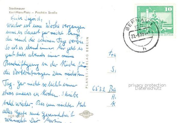Bernau Berlin Stadtmauer Turm Karl Marx Platz Puschki – Bild 2