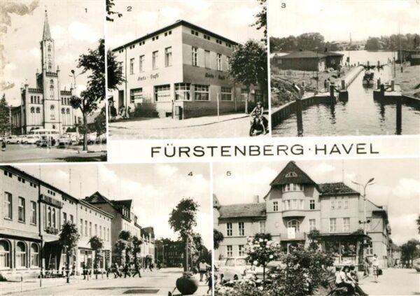 Fuerstenberg Havel Kirche HO Gaststätte RatsCafe Schleuse