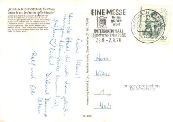 Offenbach Main Krieh de Kränk Offebach die Staa binne – Bild 2