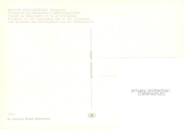 Monte Pellegrino Prospetto del Santuario e dell' Orfanot – Bild 2
