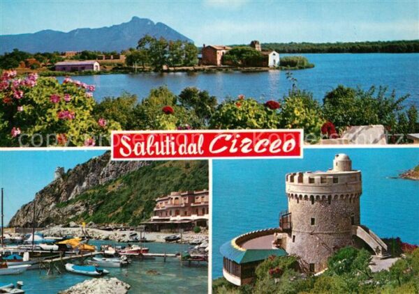 Circeo Panorama Hafen Burgrestaurant Turm