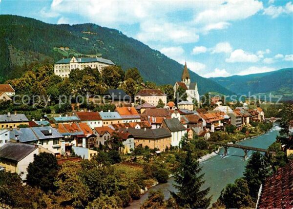 Murau Steiermark Panorama Murtal Blick gegen Stolzalpe