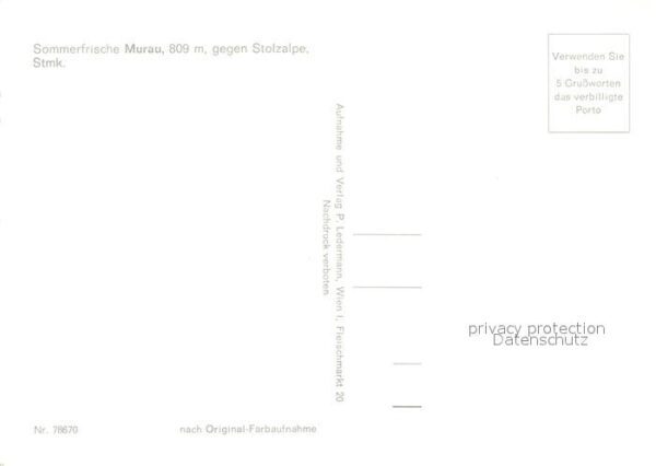 Murau Steiermark Panorama Blick gegen Stolzalpe – Bild 2
