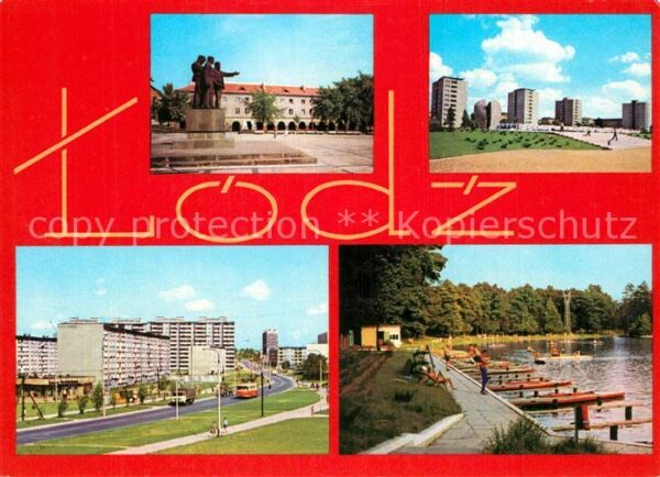 Litzmannstadt Lodz Denkmal Marktplatz Wohnsiedlung Hochhäu