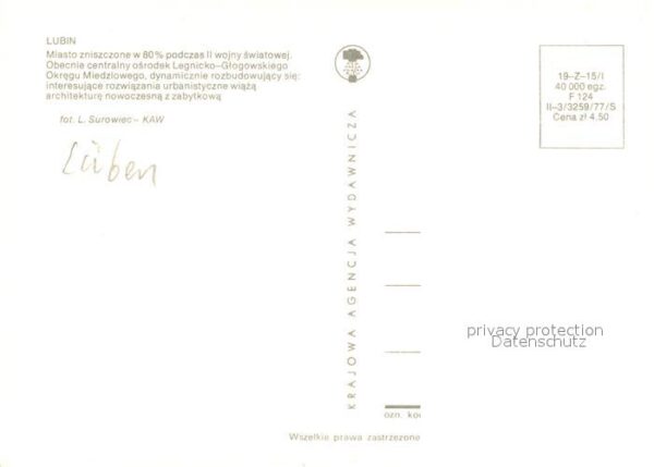 Lubin Lueben Stadtansichten Wohnsiedlung Hochhäuser – Bild 2