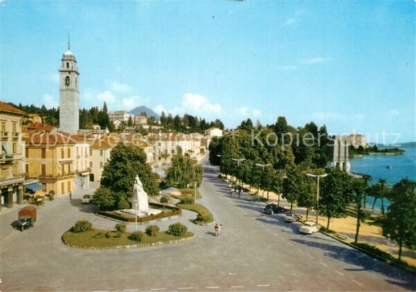Verbania-Pallanza Uferstrasse am Lago Maggiore Denkmal