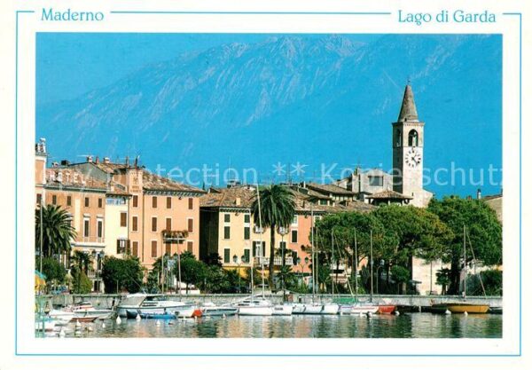 Maderno Lago di Garda Ansicht vom Gardasee aus