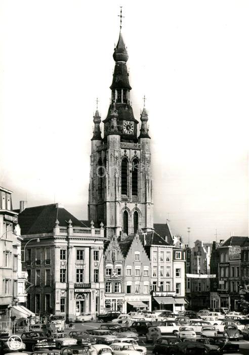 Courtrai KORTRIJK Flandre Belgie Grand_ Place Eglise Saint Martin